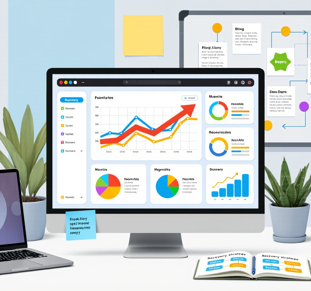 B2B SaaS recovery showing traffic increase from bottom-funnel content optimization