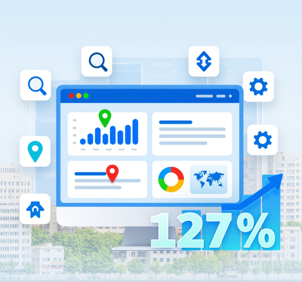 Local business recovery showing near me search traffic restoration through Google Business Profile optimization