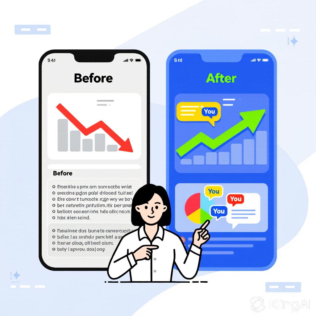 Conversational content optimization showing the 8 essential elements framework for natural dialogue tone