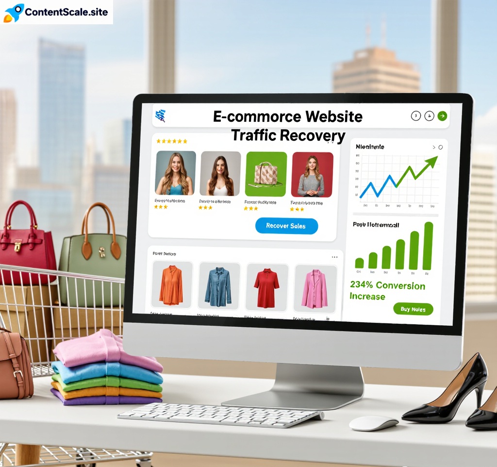 Ecommerce traffic recovery week 1-2 quick wins showing immediate impact on product page performance