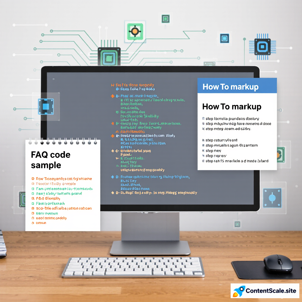 FAQ schema code implementation example with JSON-LD format