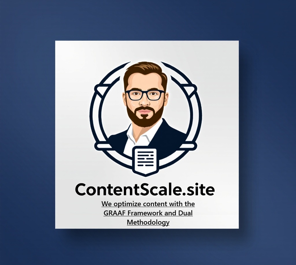 GRAAF framework with dual methodology combining content quality and technical optimization for website traffic drop recovery