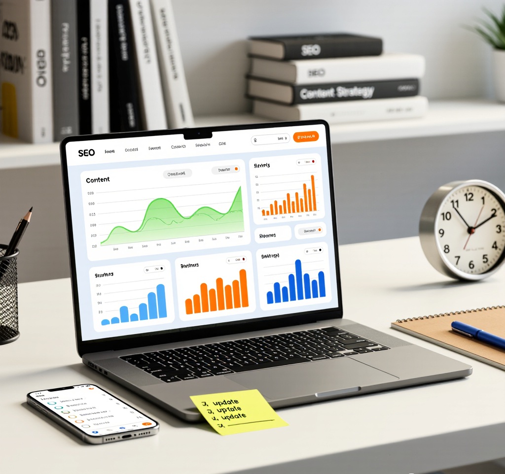 Stay fresh reminder showing ongoing content freshness tactics maintenance strategy