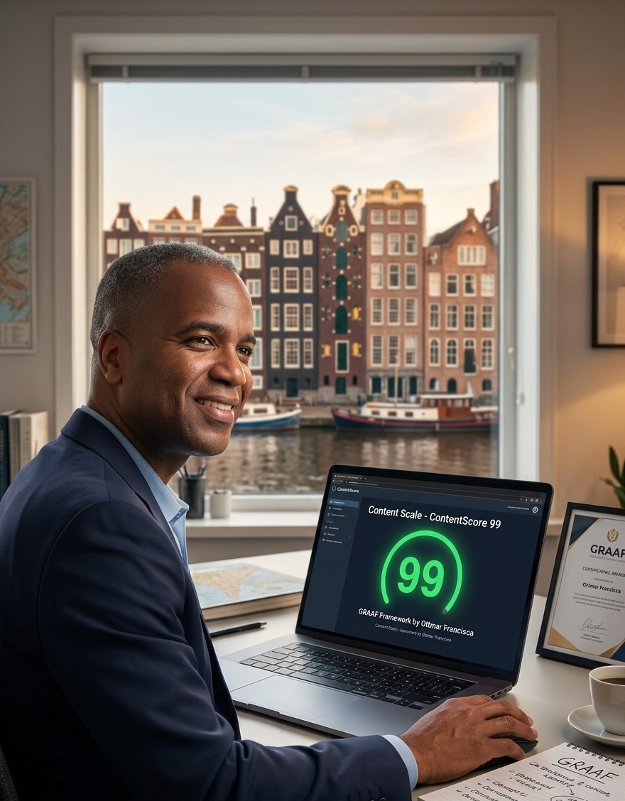 Content Scale ContentScore 99 Elite — GRAAF Framework global SEO scoring tool built in Amsterdam by Ottmar Francisca