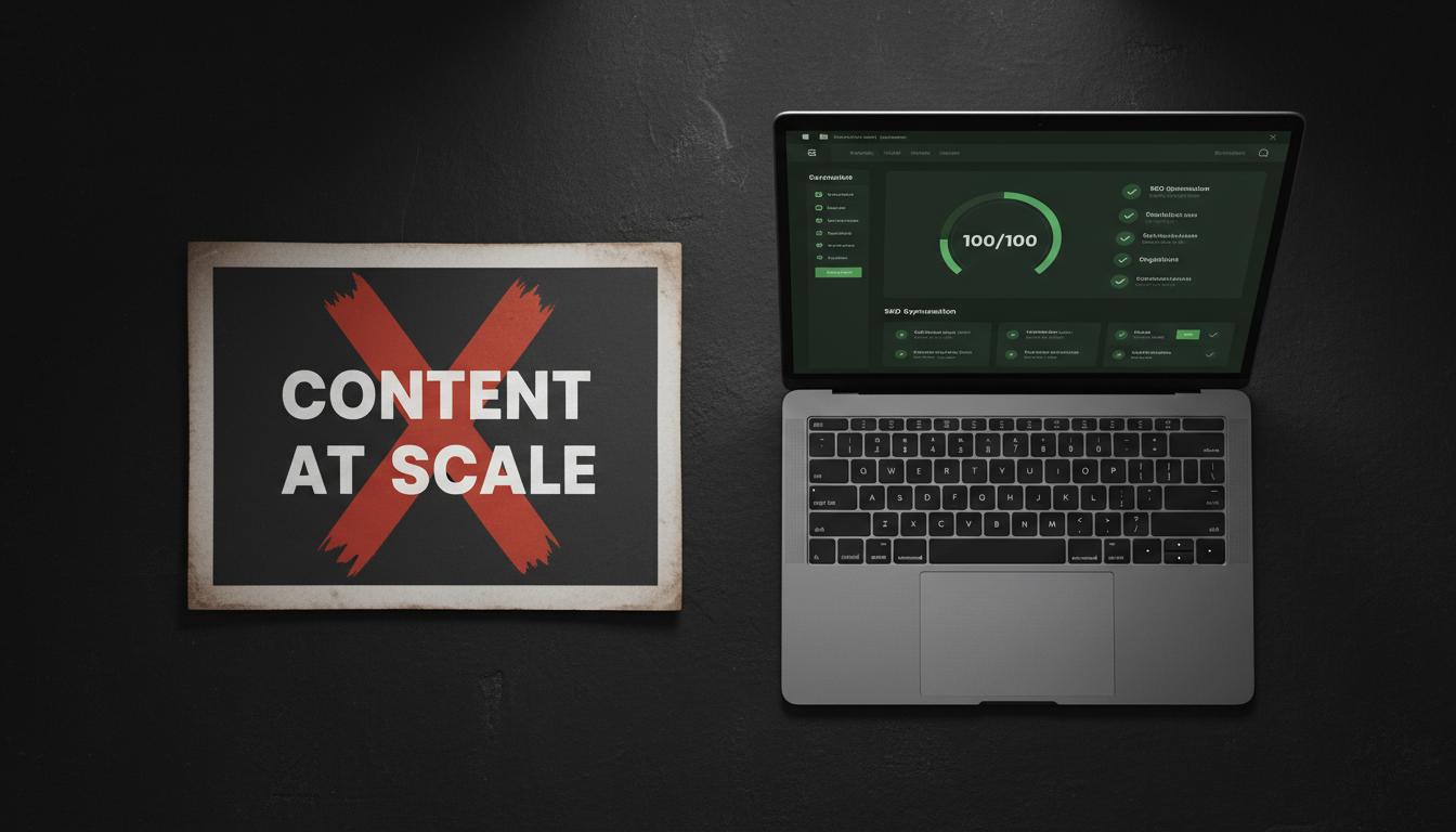 Julia McCoy at PubCon confirms content quality scoring, stale detection and cannibalization are what still drive rankings — ContentScale has all 8 signals automated