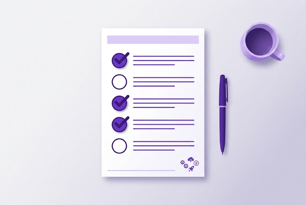 The 48-hour get-cited-by-AI checklist with tasks marked complete, from crawler access to the Pre-Write Brief