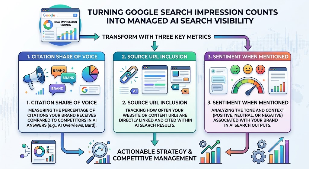 Google Search Console generative AI performance report showing AI Overviews and AI Mode impressions
